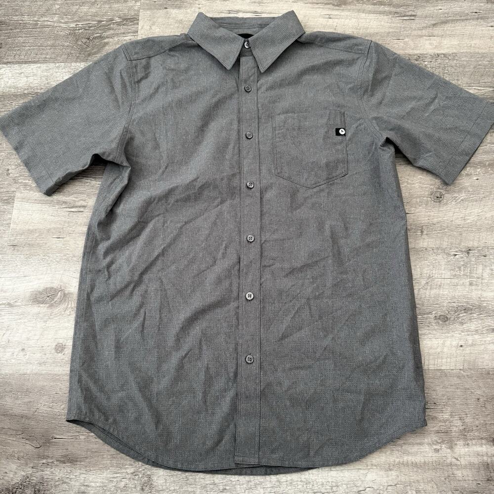 Marmot Aerobora Technical Hiking Shirt Mens Sz Small Gray AirExchange Breathable